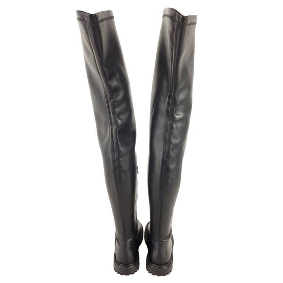 Staud Faux-Leather Belle Boots Size 37 US 7 Black $495 - Picture 8 of 15